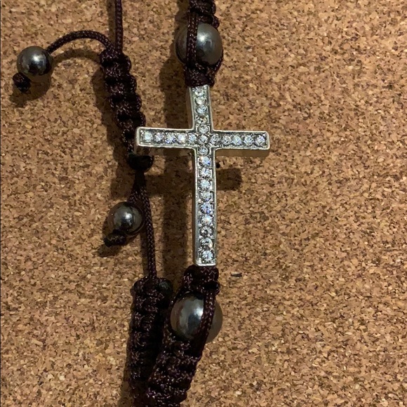 SOLD! Cross necklace and bracelet bundle - Picture 2 of 3